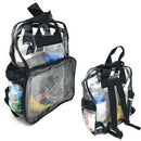 1 Dozen Clear Transparent School Security Backpack Book Tsa Travel Bags 3 Pockets Wholesale Lot Bulk-Serve The Flag 2 image