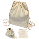 1 Dozen Cotton Natural Drawstring Sack Backpack Bag Tote Sports Wholesale Bulk-Serve The Flag 1 image