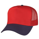 1 Dozen Cotton Twill Baseball Mesh Trucker 5 Panel Hats Cap Wholesale Lot Bulk-Serve The Flag 18 image