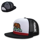 1 Dozen Cuglog California Republic Cal Flag 5 Panel Trucker Caps Wholesale Bulk-Serve The Flag 3 image