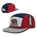 1 Dozen Cuglog California Republic Calflag 5 Panel Racer Caps Hats Wholesale Bulk-Serve The Flag 1 image