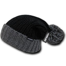1 Dozen Cuglog Rainier Two Tone Cuffed Beanies Pom Style Wholesale Lots-Serve The Flag 5 image