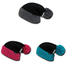 1 Dozen Cuglog Rainier Two Tone Cuffed Beanies Pom Style Wholesale Lots-Serve The Flag 2 image