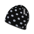 1 Dozen Cuglog Thor Polka Dotted Beanies Lined Knit Winter Wholesale Lots-Serve The Flag