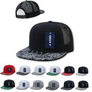 1 Dozen Decky 6 Panel Flat Bill Bandana Trucker Hats Caps Wholesale Lots!!-Serve The Flag 2 image