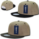 1 Dozen Decky 6 Panel Jute Crown Flat Bill Snapback Baseball Caps Wholesale Lots-Serve The Flag 2 image