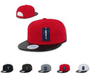 1 Dozen Decky 6 Panel Vinyl Flat Bill Snapback Baseball Cap Hats Wholesale Lots-Serve The Flag 2 image