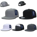 1 Dozen Decky 7 Panel Flat Bill Baseball Trucker Real Mesh Caps Wholesale Lots-Serve The Flag 2 image