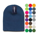 1 Dozen Decky Beanies Uncuffed Short Knit Caps Hats Ski Wholesale Lots-Serve The Flag 1 image