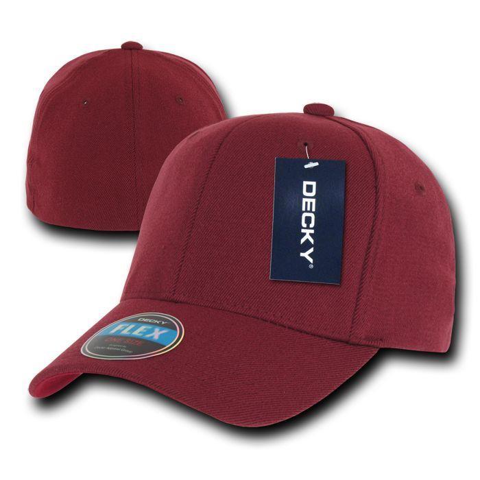 Decky Fitted Baseball Cap - Size 7 1/4, Available In 12 Colors, Acrylic Material - View #3