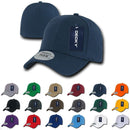 1 Dozen Decky Blank Fit All Flex Fitted Baseball Hats Caps 6 Panels Wholesale Lot-Serve The Flag 2 image