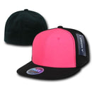 1 Dozen Decky Blank Retro Neon Flat Bill Flex Fit Fitted Baseball Hats Wholesale-Serve The Flag 4 image