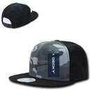 1 Dozen Decky Camouflage Flat Bill Baseball Hats Caps Snapback Wholesale Lots-Serve The Flag 11 image
