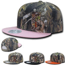 1 Dozen Decky Camouflage Hybricam Retro Flat Bill Snapback Caps Hats Wholesale Lots-Serve The Flag 2 image