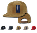 1 Dozen Decky Corduroy Snapback 6 Panel Constructed Baseball Hats Caps Wholesale Lots!-Serve The Flag 2 image