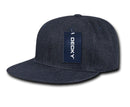 1 Dozen Decky Denim High Crown Snapback Cotton 6 Panel Hats Caps Wholesale Lots!-Serve The Flag 4 image