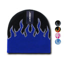 1 Dozen Decky Fire Flames Tribal Beanies Hats Caps Ski Skull Short Wholesale Lot-Serve The Flag 1 image