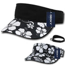 1 Dozen Decky Floral Flower Polo Visor Curved Summer Sun Sports Golf Wholesale-Serve The Flag 2 image