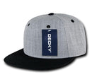 1 Dozen Decky Heather Grey Snapback Two Tone 6 Panel Retro Hats Caps Wholesale Lots-Serve The Flag 11 image