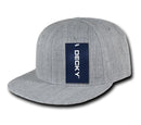 1 Dozen Decky Heather Grey Snapback Two Tone 6 Panel Retro Hats Caps Wholesale Lots-Serve The Flag 9 image