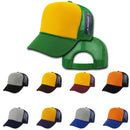 1 Dozen Decky Industrial 5 Panel Trucker Hats Caps Two Tone Wholesale Lots!-Serve The Flag 2 image