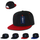 1 Dozen Decky Melton Crown Snapback Two Tone 6 Panel Hats Caps Wholesale Lots!-Serve The Flag 2 image