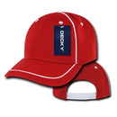 1 Dozen Decky Piped Racing 6 Panel Jersey Mesh Baseball Caps Hats Wholesale Bulk-Serve The Flag 8 image