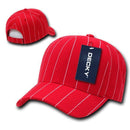 1 Dozen Decky Pin Striped Pinstriped Baseball Hat Caps Wholesale Lots-Serve The Flag 5 image