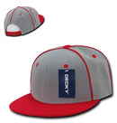 1 Dozen Decky Piped Crown Snapback Two Tone 6 Panel Hats Caps Wholesale Lots-Serve The Flag 5 image