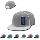 1 Dozen Decky Piped Crown Snapback Two Tone 6 Panel Hats Caps Wholesale Lots-Serve The Flag 2 image
