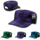 1 Dozen Decky Plaid Flannel Flat Top Bdu Gi Cadet Military Patrol Hat Wholesale-Serve The Flag 2 image