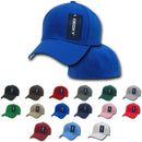 1 Dozen Decky Plain Fitted Curved Bill Baseball Hats Caps Wholesale Lot-Serve The Flag 2 image