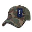 1 Dozen Decky Relaxed Camo 6 Panel Trucker Baseball Caps Hats Wholesale Lots-Serve The Flag 9 image