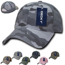 1 Dozen Decky Relaxed Camo 6 Panel Trucker Baseball Caps Hats Wholesale Lots-Serve The Flag 2 image