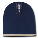 1 Dozen Decky Single Striped Two Tone Beanies Ski Skull Caps Hats Wholesale Lot-Serve The Flag 8 image