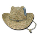 1 Dozen Decky Straw Cowboy Hats Caps One Size Unisex Beach Natural Wholesale Lots-Serve The Flag 2 image