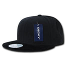 1 Dozen Decky Velvet Black Visor Snapback 6 Panel Flat Bill Caps Cap Wholesale-Serve The Flag 2 image