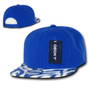 1 Dozen Decky Ziger Zebra Animal Two Tone Print Flat Bill Hats Caps Baseball Wholesale Bulk-Serve The Flag 7 image