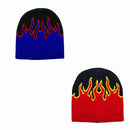1 Dozen Flames Fire Warm Winter Beanies Hats Caps Skull Ski Wholesale Lot Bulk-Serve The Flag 1 image