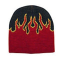 1 Dozen Flames Fire Warm Winter Beanies Hats Caps Skull Ski Wholesale Lot Bulk-Serve The Flag