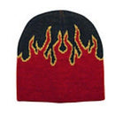 1 Dozen Flames Fire Warm Winter Beanies Hats Caps Skull Ski Wholesale Lot Bulk-Serve The Flag 3 image
