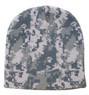 1 Dozen Grey Pixel Camo Camouflage Winter Beanies Hats Caps Wholesale Lot-Serve The Flag 2 image