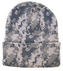 1 Dozen Grey Pixel Camo Camouflage Winter Beanies Hats Caps Wholesale Lot-Serve The Flag 3 image