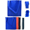 1 Dozen Reusable Grocery Shopping Totes Bags Hook & Loop Closure 14X16inch Wholesale Bulk-Serve The Flag 2 image