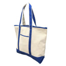 1 Dozen Large Big Cotton Canvas Reusable Grocery Shopping Tote Bags Wholesale Lot Bulk-Serve The Flag 7 image