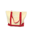 1 Dozen Large Shopping Bag Reusable Cotton Canvas Beach Tote 22inch x 16inch Wholesale-Serve The Flag 9 image