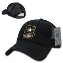 1 Dozen 6 Panel Relaxed Trucker Cotton Military Low Crown Caps Hats Wholesale Lots!!-Serve The Flag 2 image