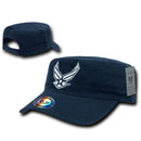 1 Dozen Military Air Force Army Cg Marines Navy Cotton Bdu Cadet Hats Caps-Serve The Flag 3 image