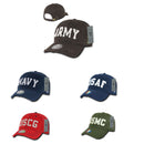 1 Dozen Military Vintage Washed Cotton Twill Polo Distresse Hats Caps Wholesale Lots-Serve The Flag 1 image