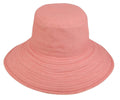 1 Dozen Sun Bucket Hats Caps Ramie Cotton Ribbon Ties Sand Salmon Wholesale-Serve The Flag